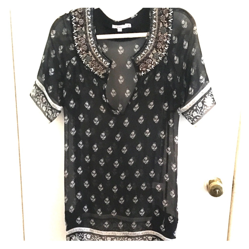 Calypso St. Barth sheer black patterned dress SOLD OUT